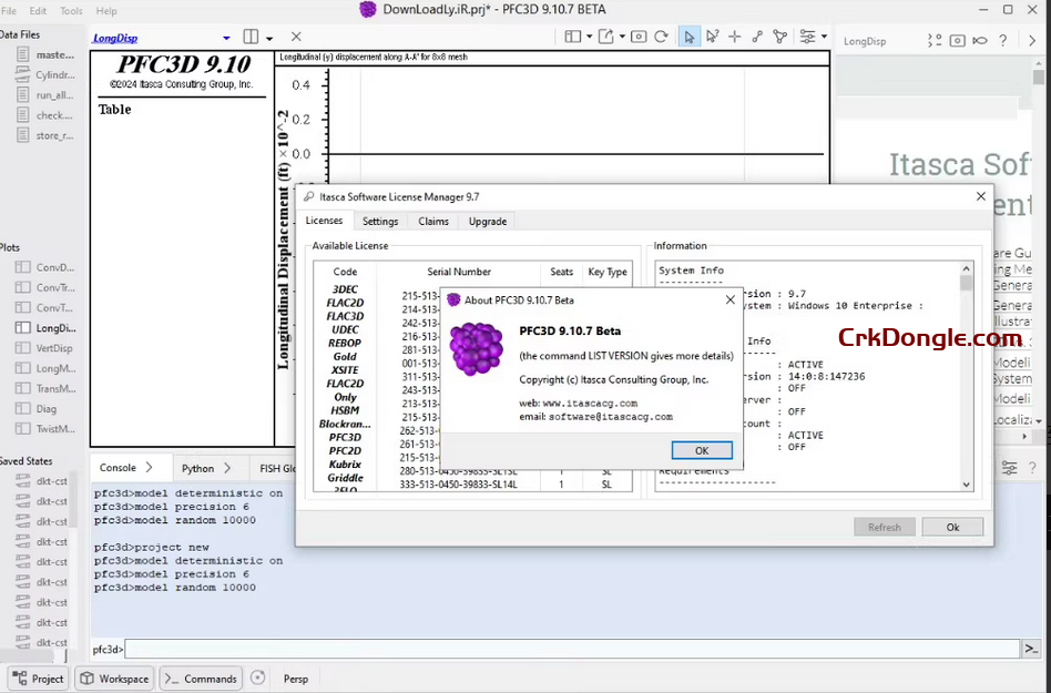 Itasca PFC3D 9.10.7 Itasca PFC3D 9.10.7