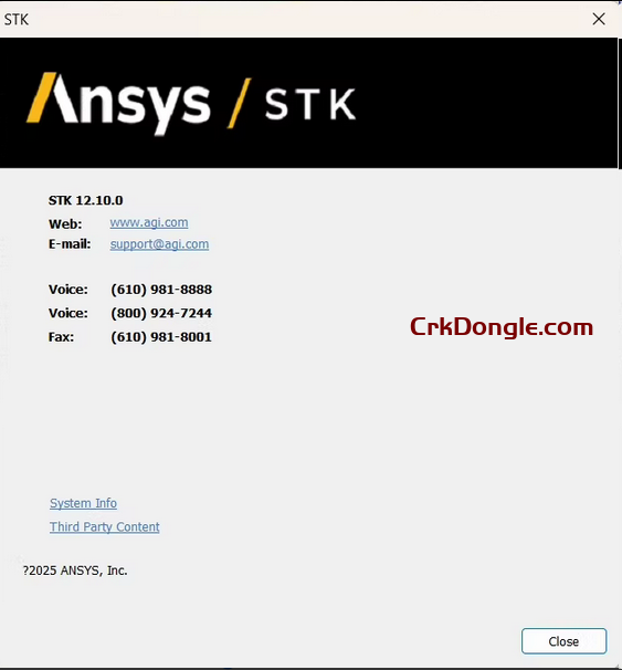 ANSYS STK 12.10