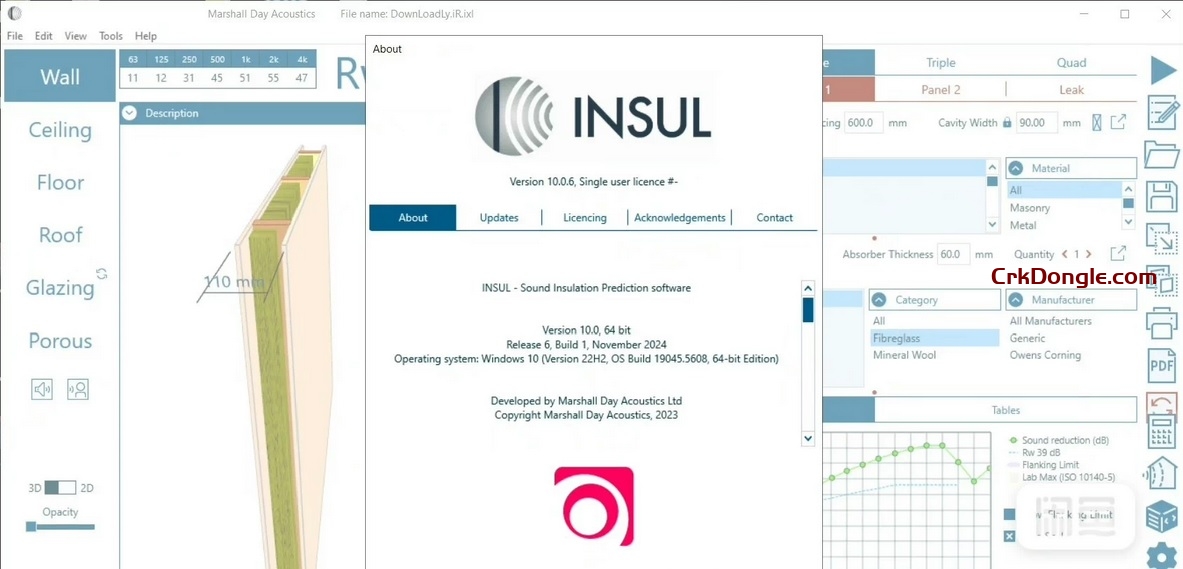 Marshall Day Acoustics INSUL 10.0.6-Engineering software Download